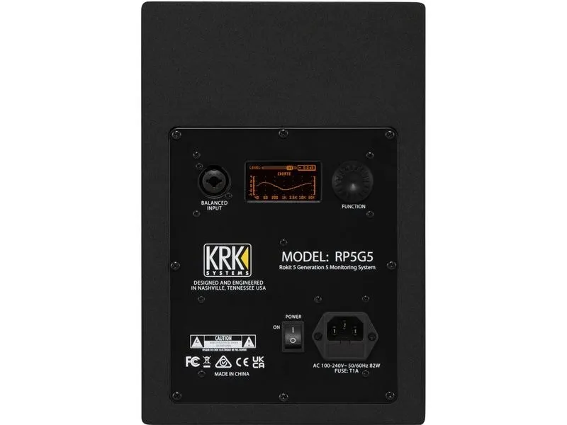 KRK Studiomonitor Rokit RP5 G5 Schwarz