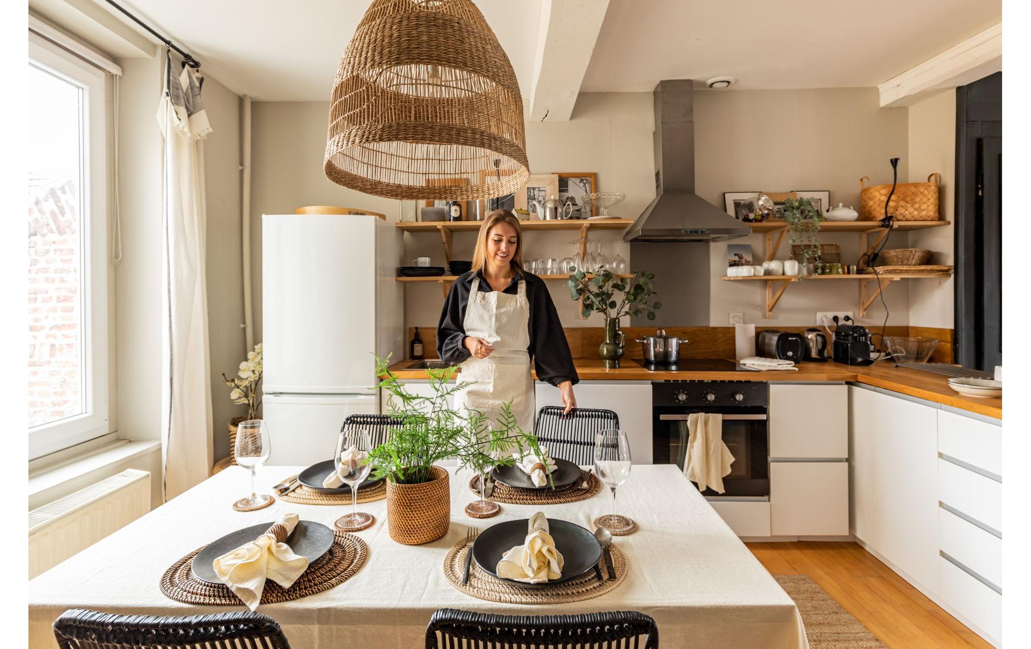 Tiseco Schürze Myrna Elfenbein