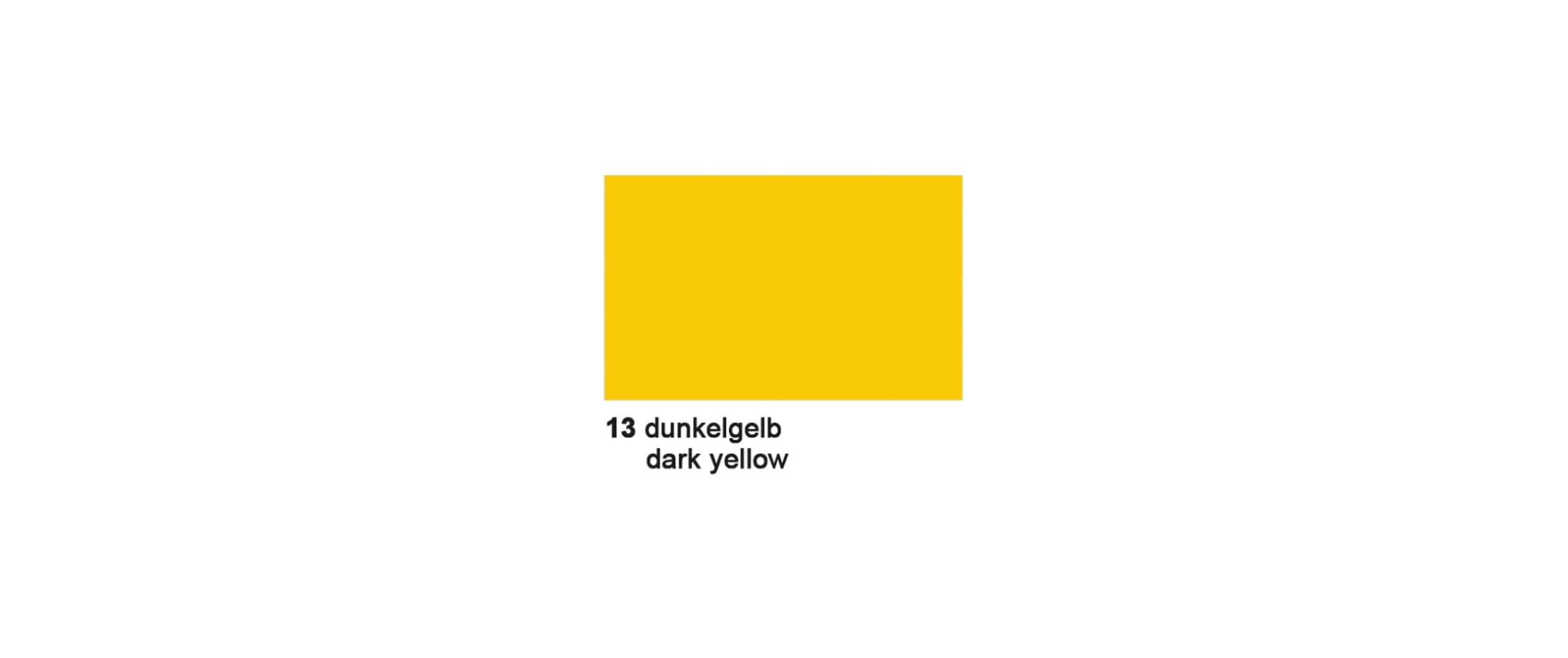 URSUS Tonzeichenpapier 50 x 70 cm 130 g/m², 10 Blätter, Dunkelgelb