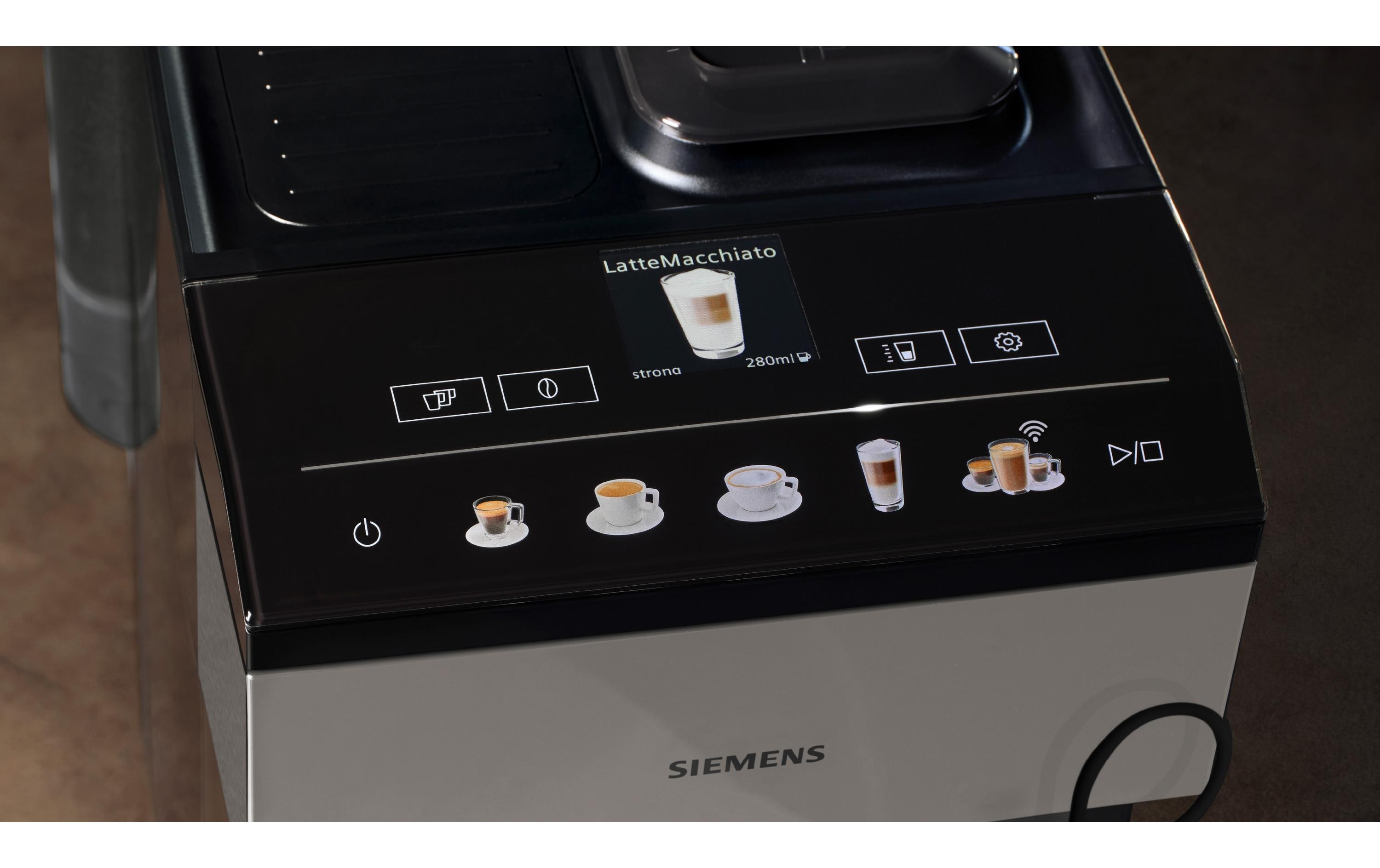 Siemens Kaffeevollautomat EQ500 Classic Connect Edelstahl, Schwarz Siemens Kaffeevollautomat EQ500 Classic Connect Edelstahl, Schwarz