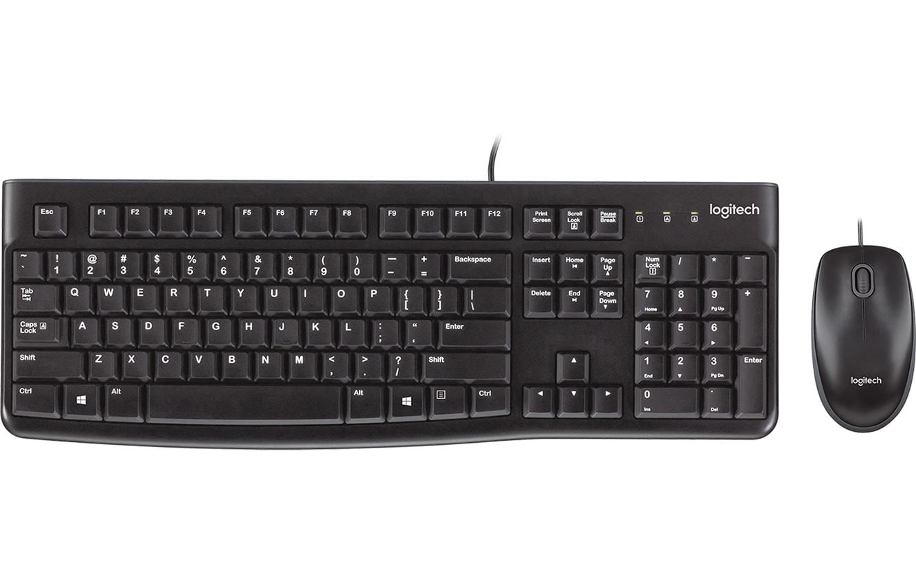 Logitech Tastatur-Maus-Set Desktop MK120