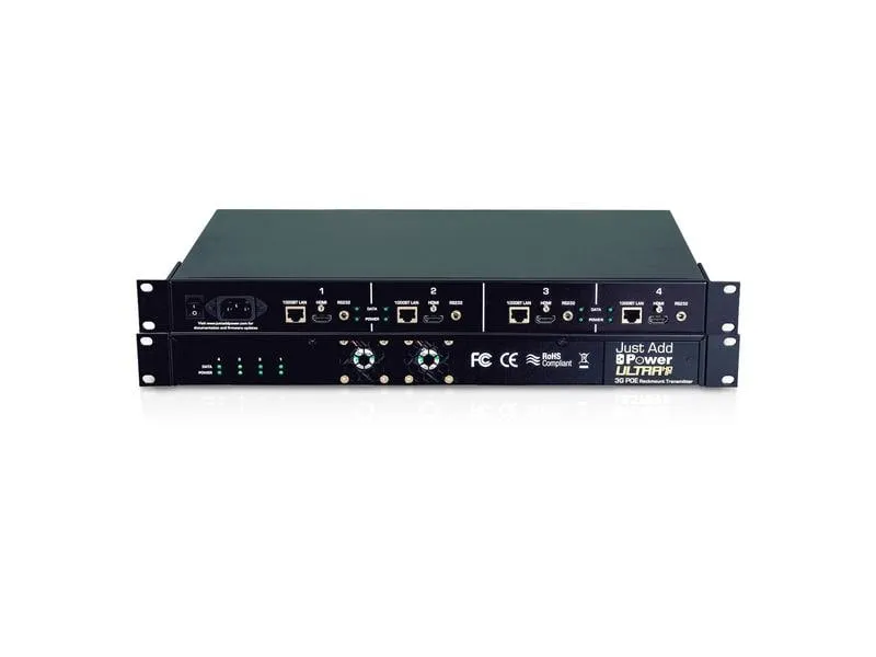 JUSTADDPOWER IP Transmitter VBS-HDIP-747POE Rack, 4-fach, PoE, 4K JUSTADDPOWER IP Transmitter VBS-HDIP-747POE Rack, 4-fach, PoE, 4K