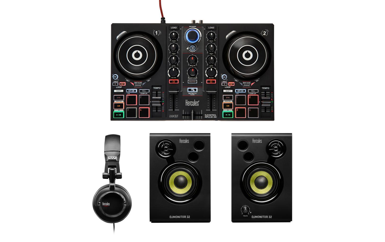 Hercules DJ-Controller Set DJLearning
