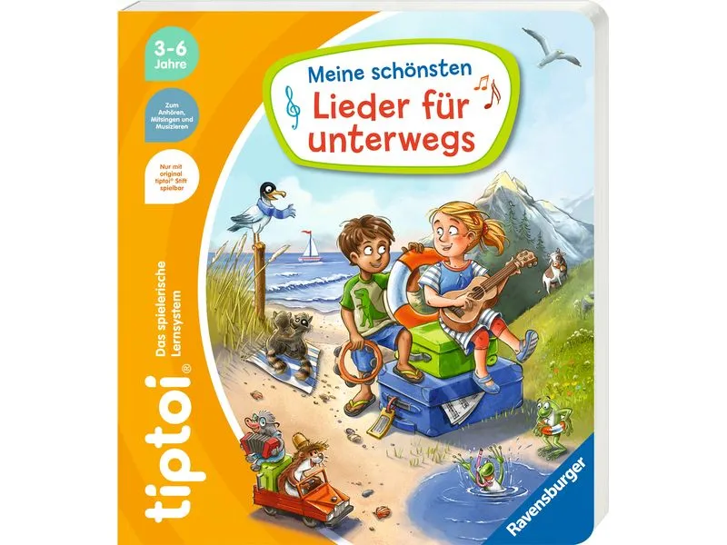 tiptoi Lernbuch Die schönsten Lieder für unterwegs Lernbuch
