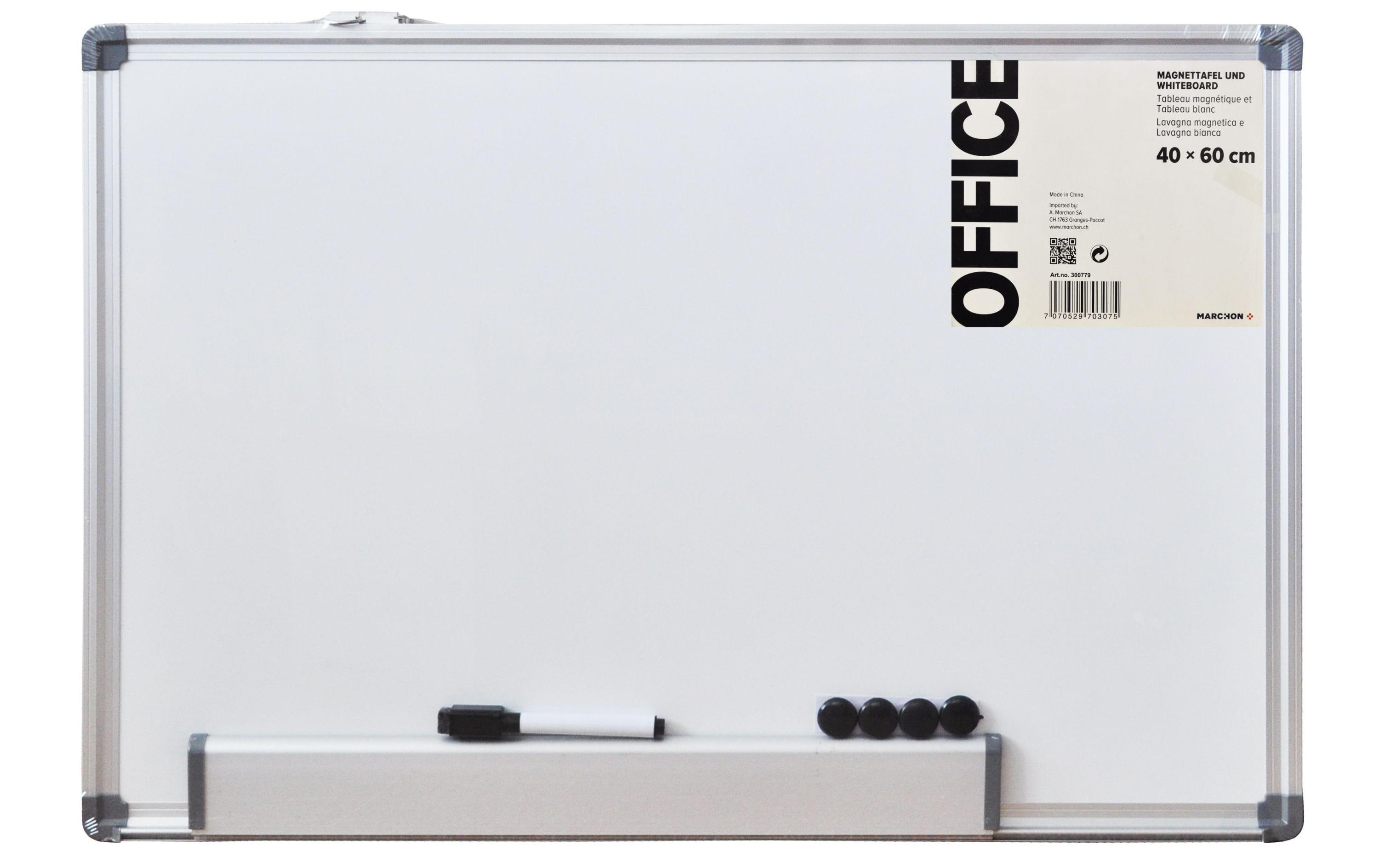 Office Magnethaftendes Whiteboard 40 cm x 60 cm, Weiss