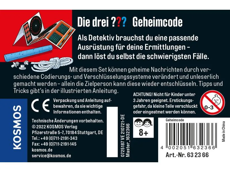 Kosmos Detektivausrüstung Die drei ??? Geheimcode Kosmos Detektivausrüstung Die drei ??? Geheimcode