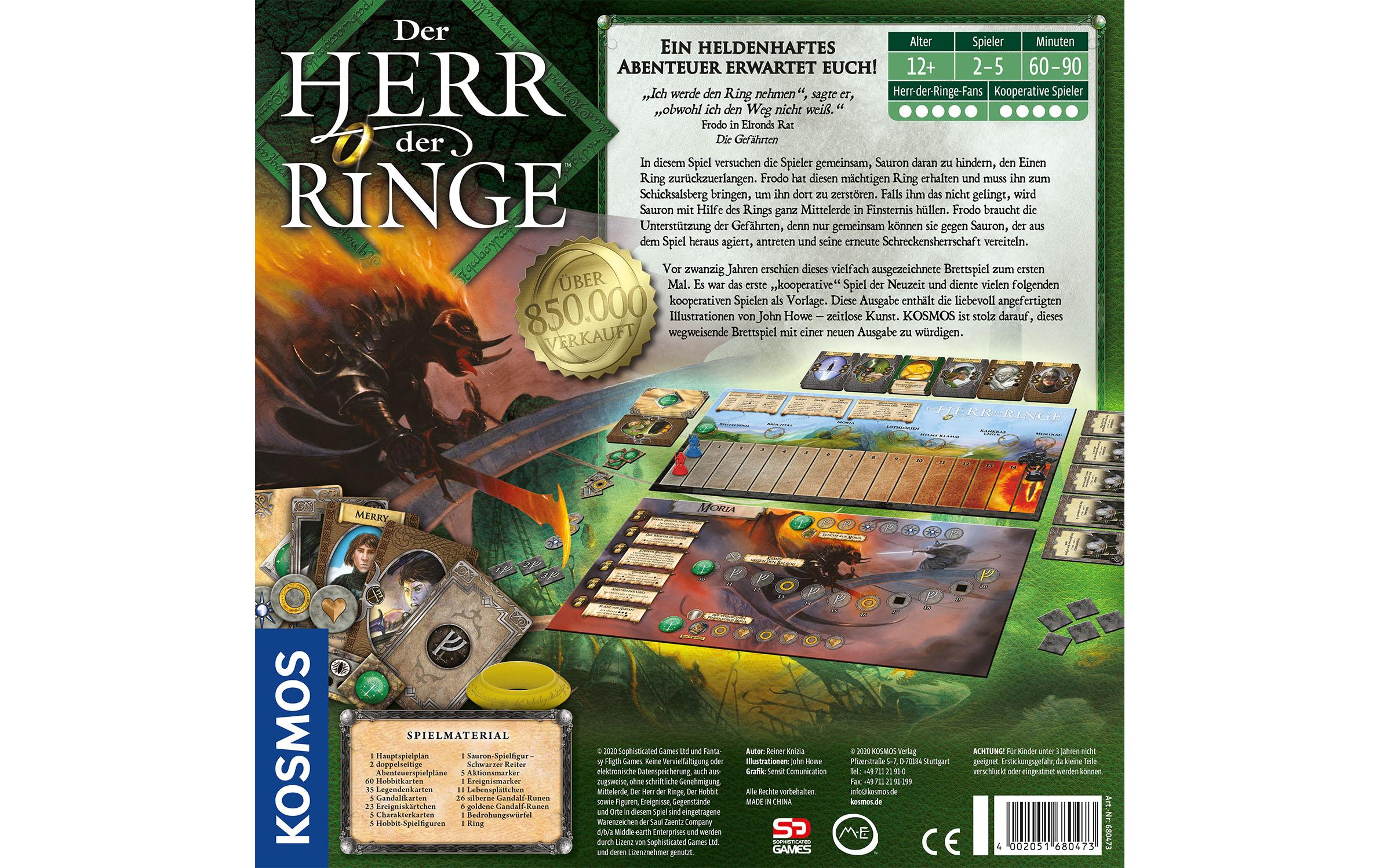 Kosmos Kennerspiel Der Herr der Ringe – Jubiläumsedition Kosmos Kennerspiel Der Herr der Ringe – Jubiläumsedition