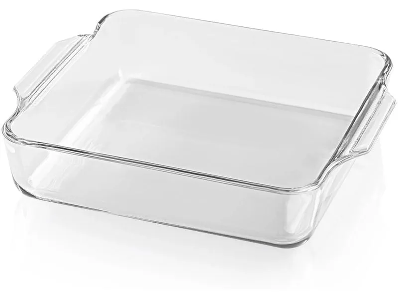 GOURMETmaxx Auflaufform für Heissluft-Fritteusen Eckig, Transparent,
