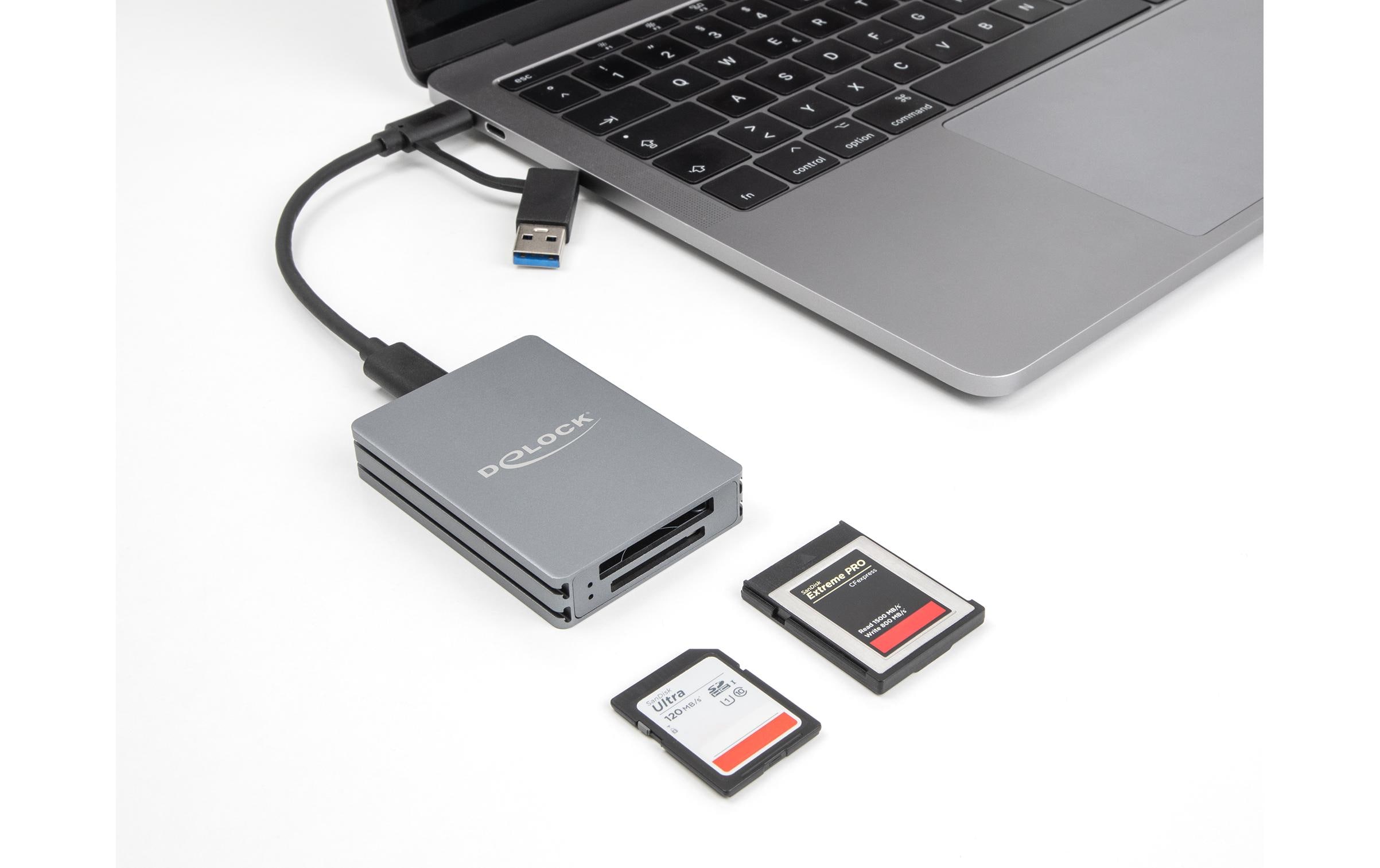 Delock Card Reader Extern 91011 USB Typ-C für SD/CFexpress Typ B