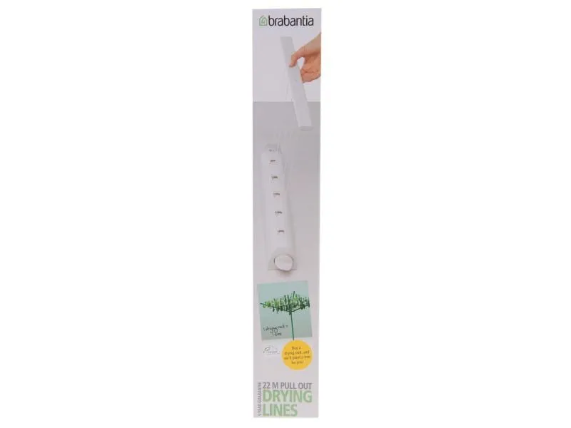 Brabantia Wandtrockner Pull-Out 4.4 m, Weiss Brabantia Wandtrockner Pull-Out 4.4 m, Weiss