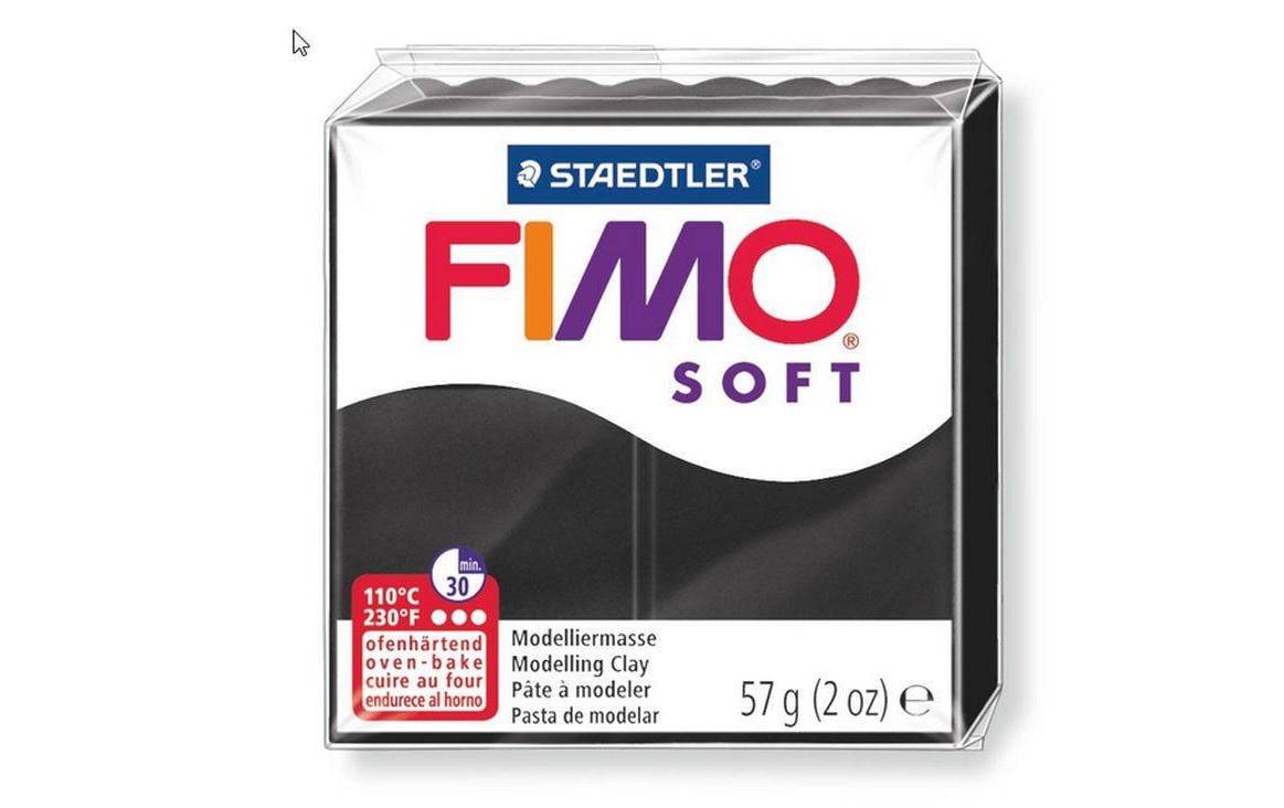 Fimo Modelliermasse Soft Schwarz