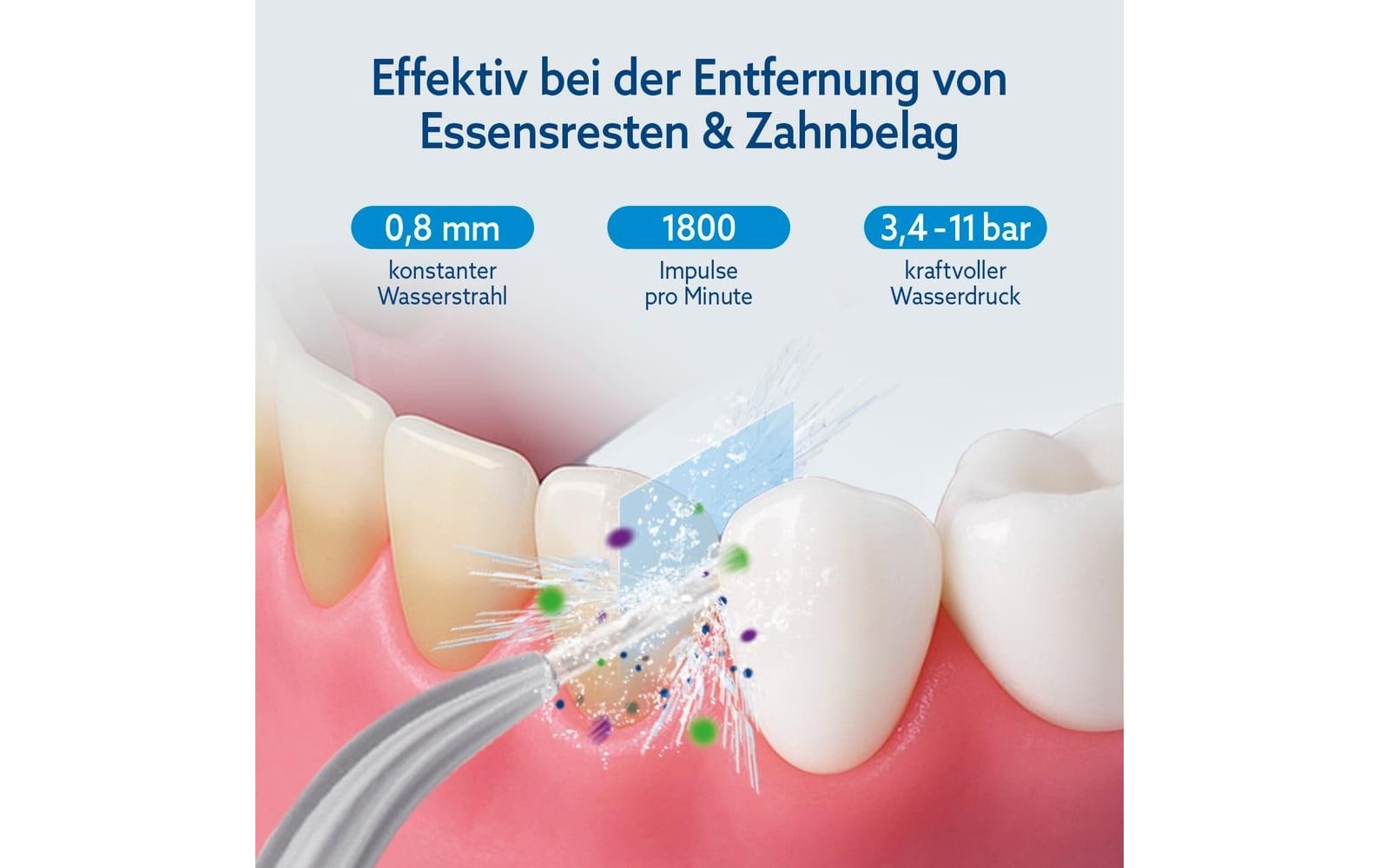 VITALmaxx Munddusche mit 8 Aufsätzen, Anthrazit