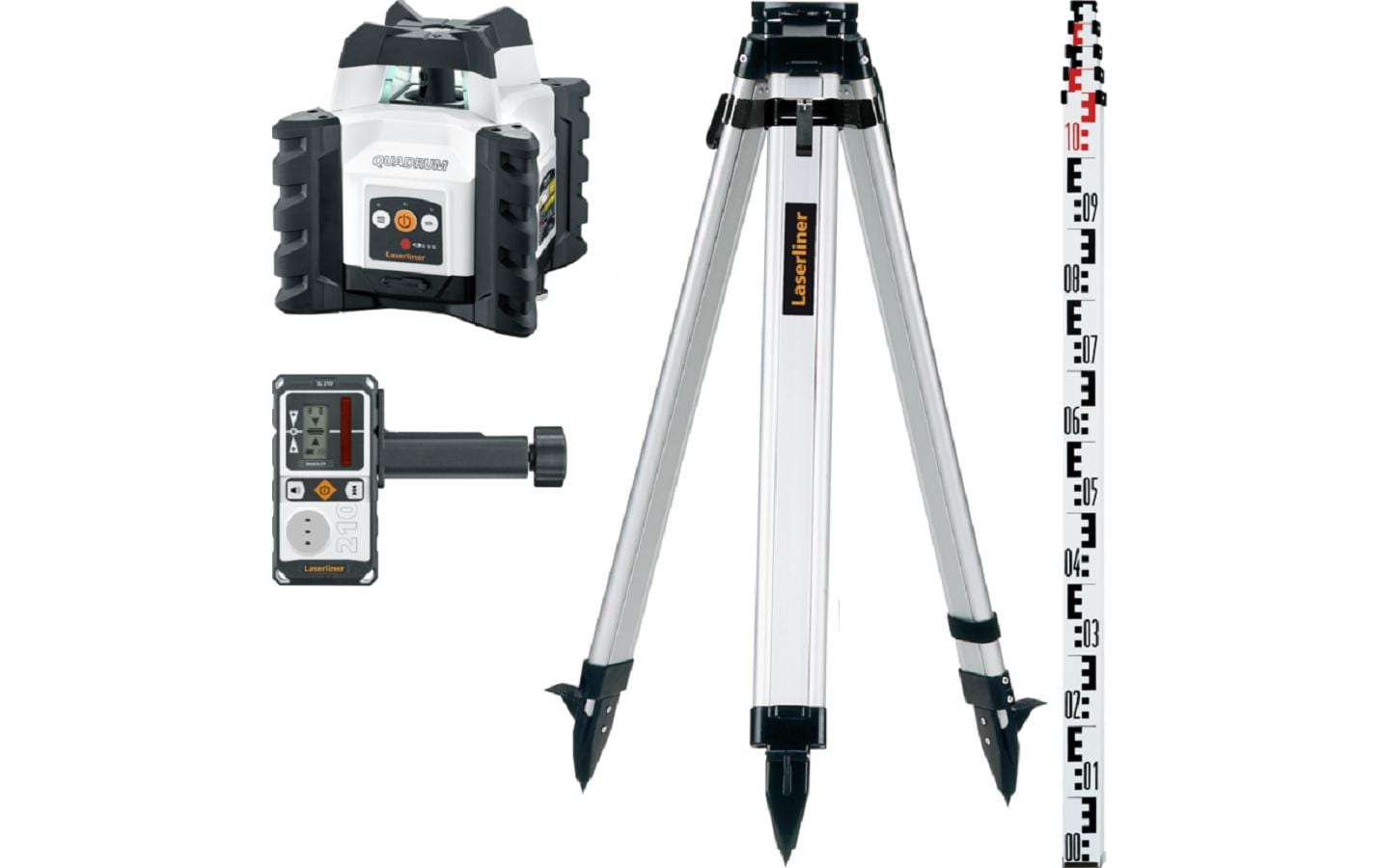 Laserliner Laser-Distanzmesser Quadrum Compact 210 S Set 165 cm 40 m
