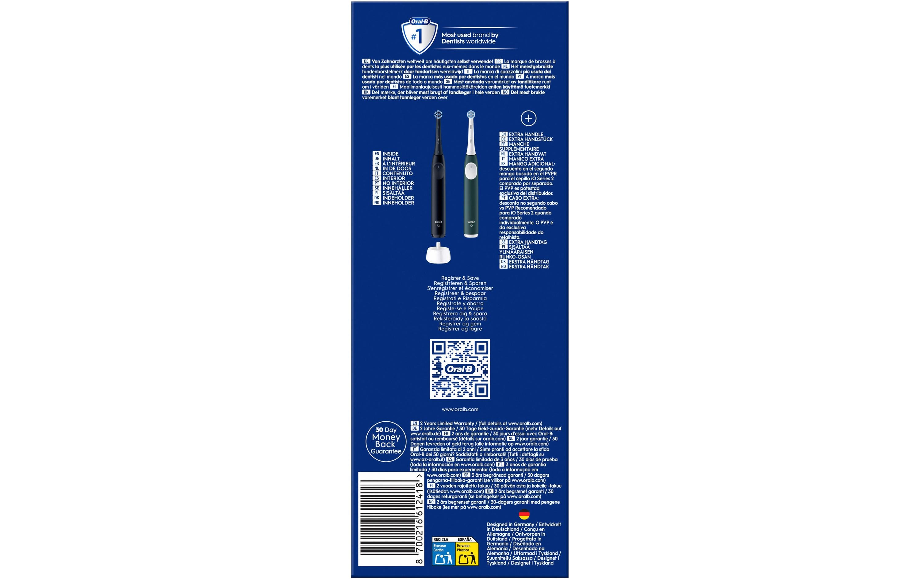 Oral-B Elektrische Zahnbürste iO Series2 Black/Green