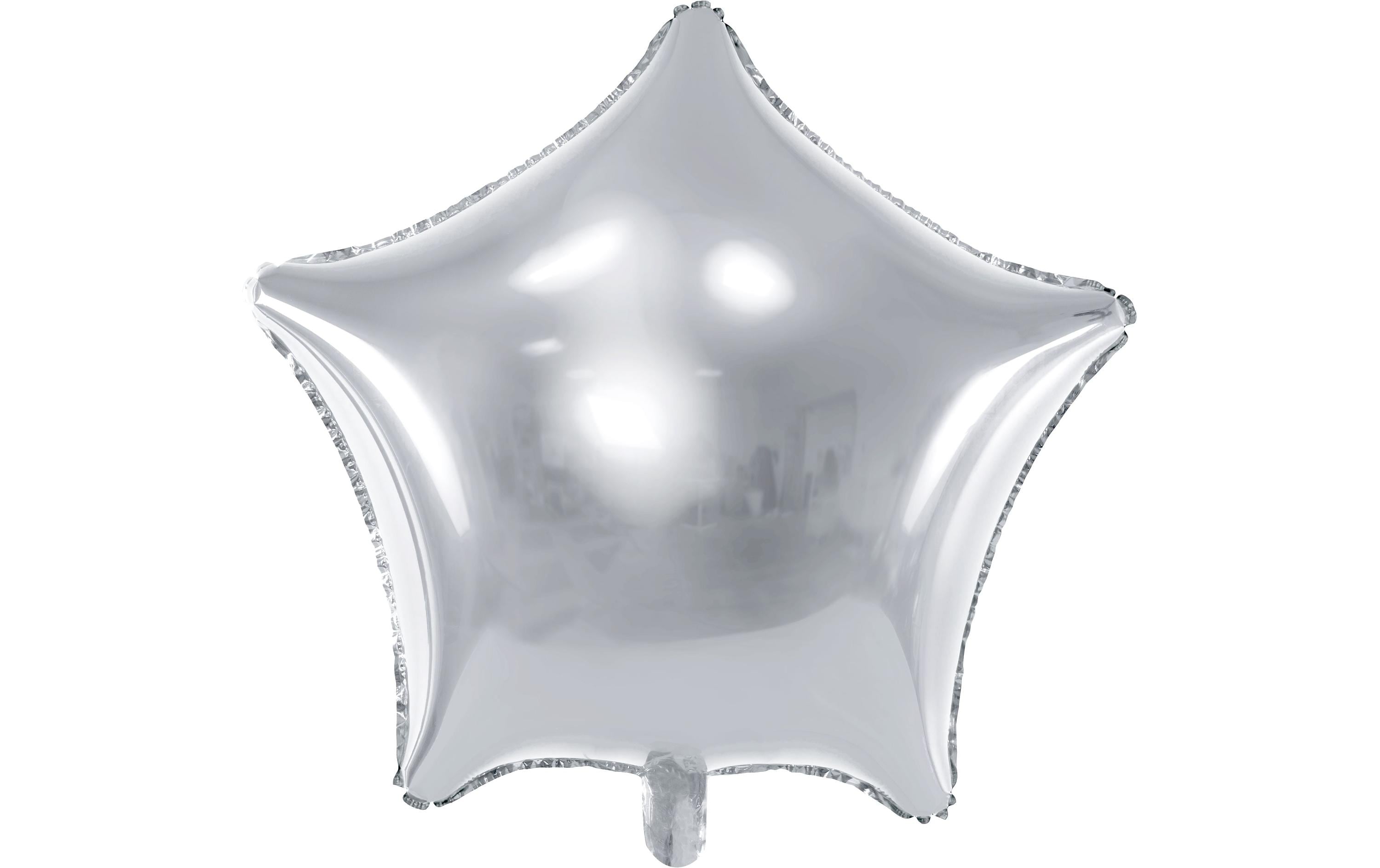 Partydeco Folienballon Star Silber