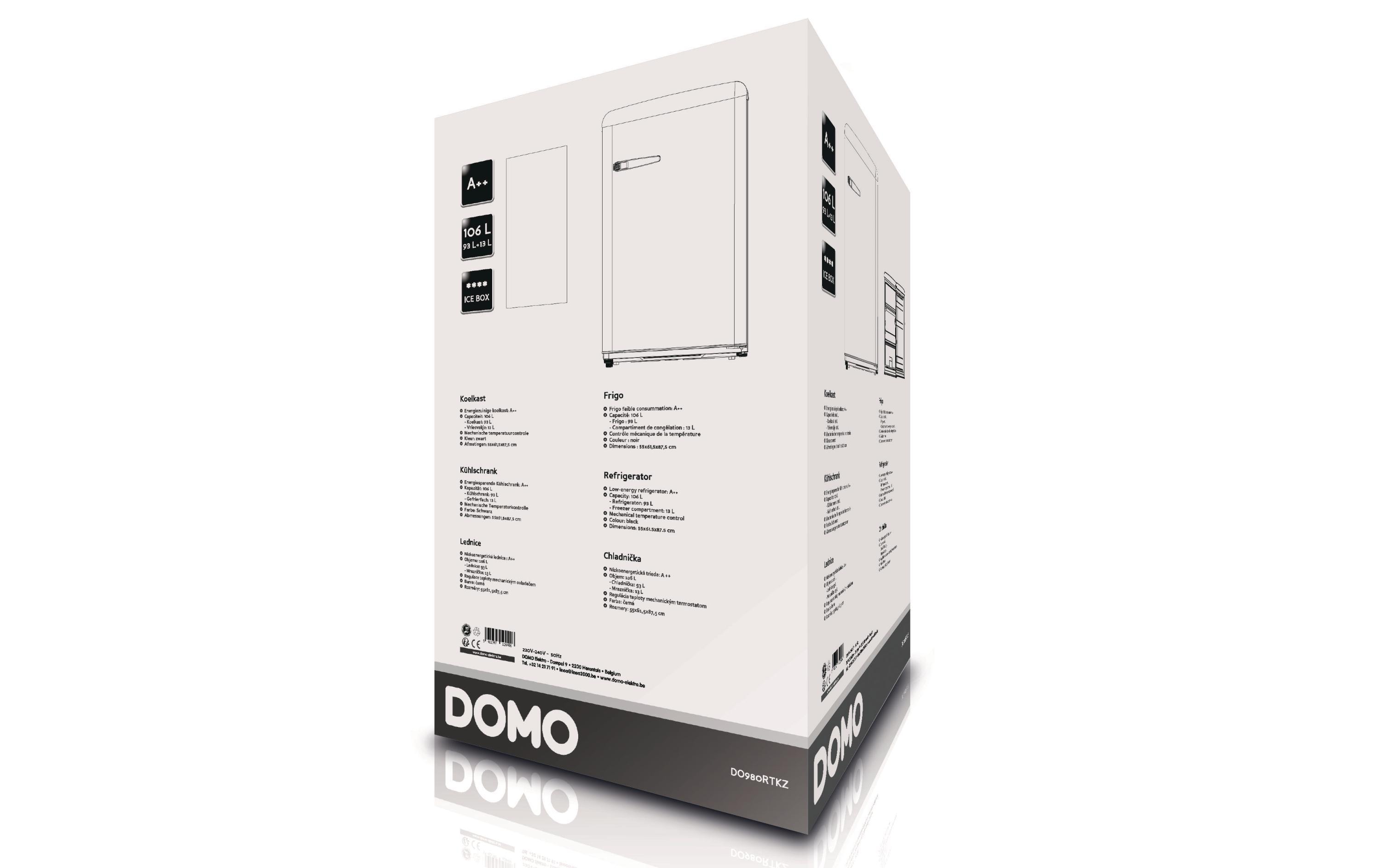 Domo Kühlschrank DO980RTKZ Rechts