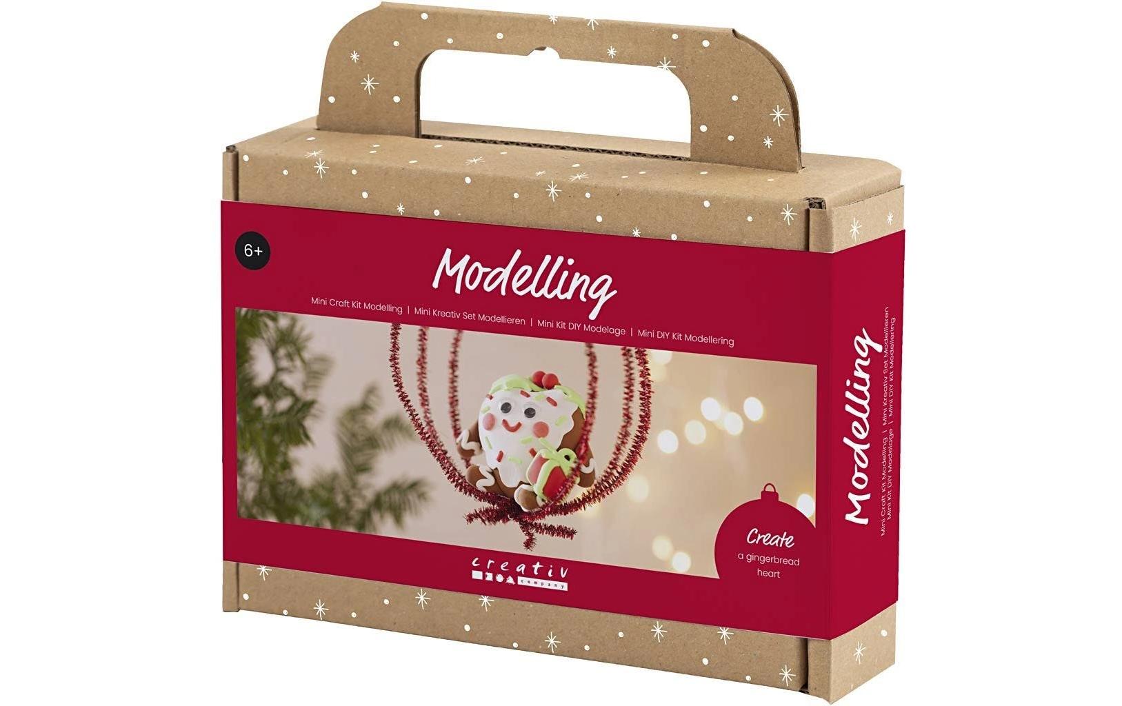 Creativ Company Bastelset Modellieren Herzförmige Weihnachtsfigur