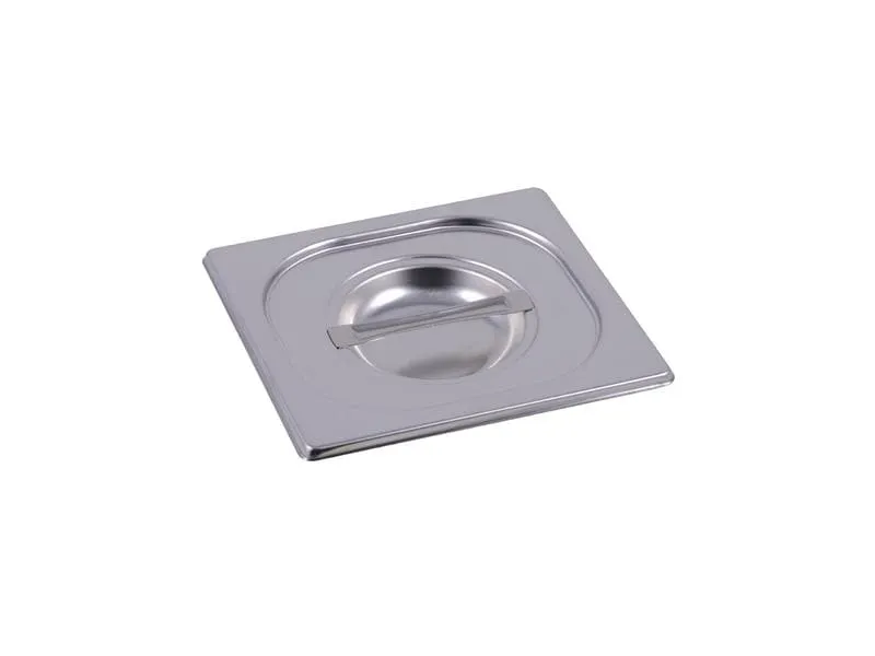 INOX Deckel für Garbehälter CNS 1/6 GN INOX Deckel für Garbehälter CNS 1/6 GN
