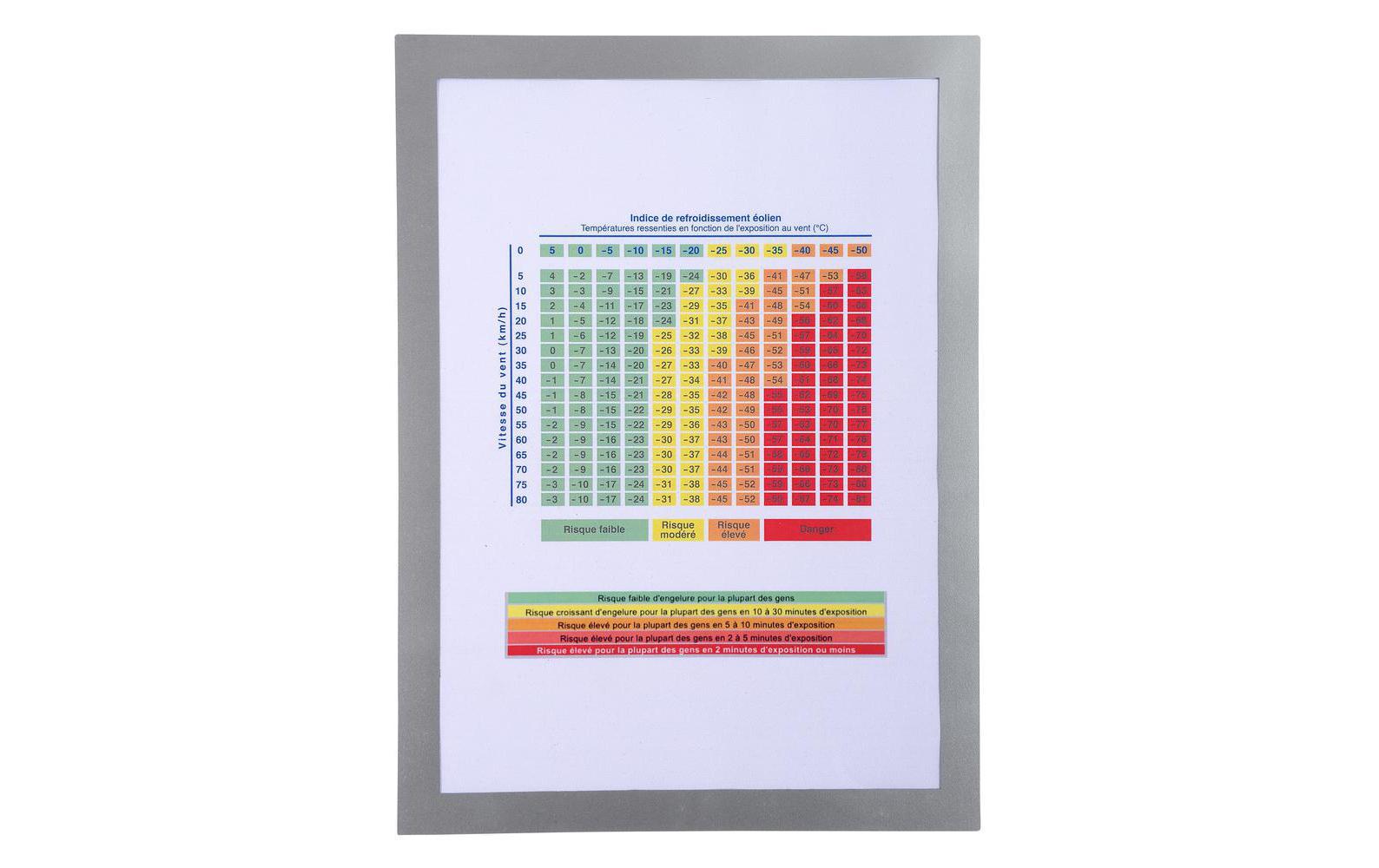 Exacompta Präsentationsrahmen A4, Silber