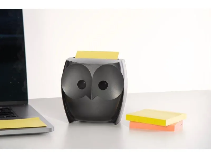 Post-it Notizzettel-Dispenser 3M Z-Notes Eule Schwarz Post-it Notizzettel-Dispenser 3M Z-Notes Eule Schwarz