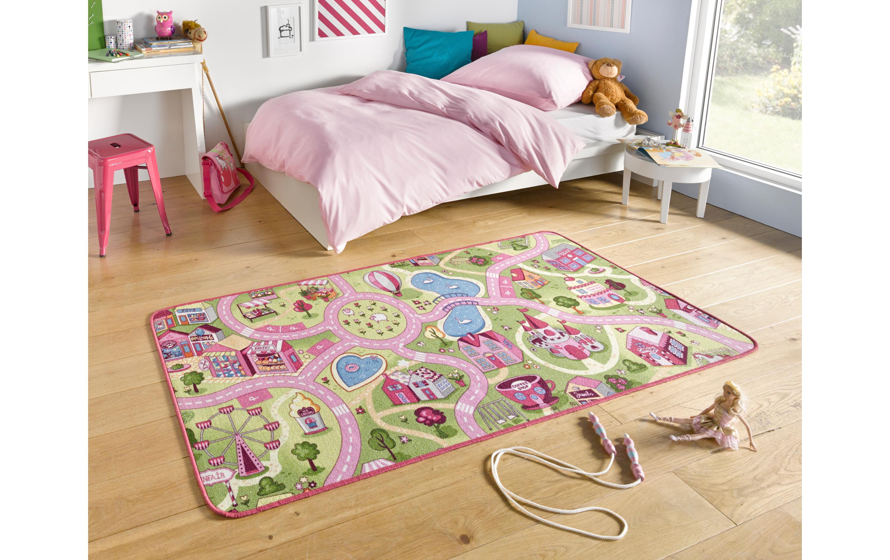 Hanse Home Spielteppich Sweet Town 140 x 200 cm, Pink Hanse Home Spielteppich Sweet Town 140 x 200 cm, Pink