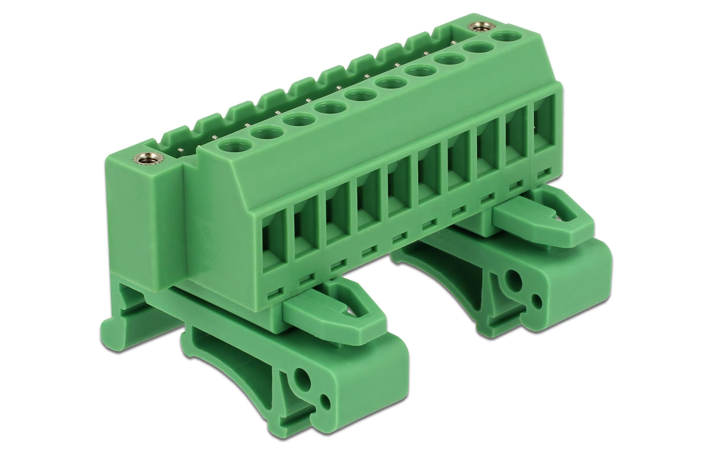 Delock Hutschiene/DIN Rail Terminalblock 10Pin