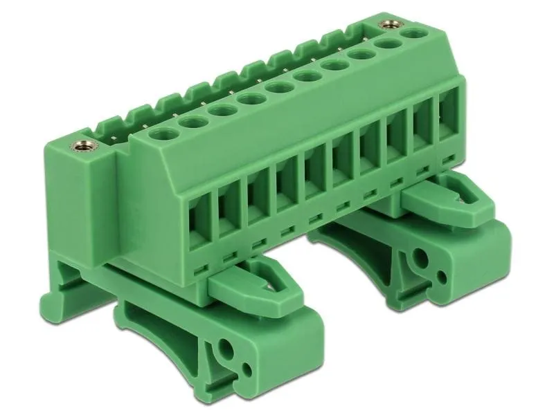 Delock Hutschiene/DIN Rail Terminalblock 10Pin
