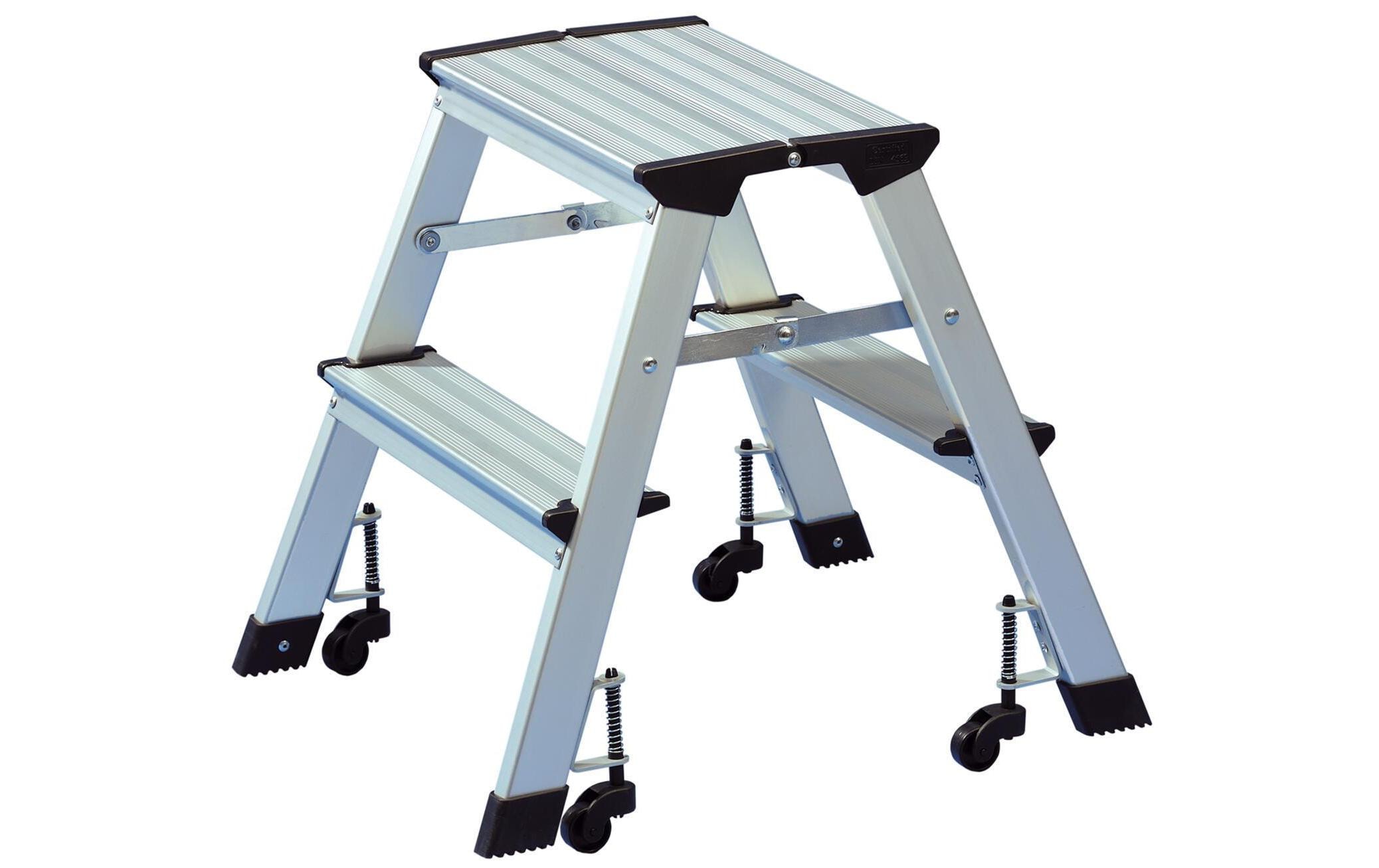 WEDO Trittleiter mit Rollen, 2 Stufen WEDO Trittleiter mit Rollen, 2 Stufen