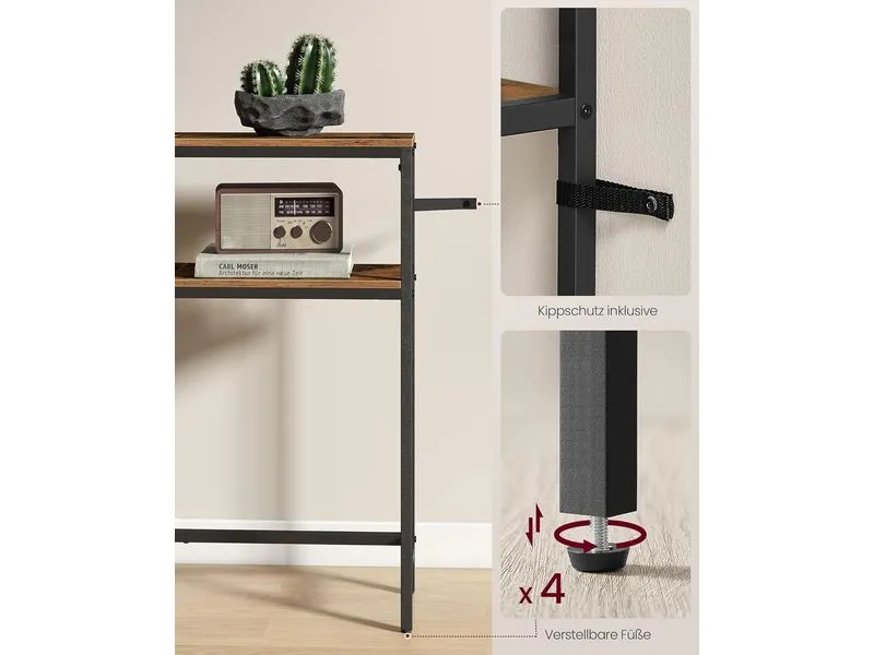 VASAGLE Konsolentisch 100 x 80.5 cm, Schwarz