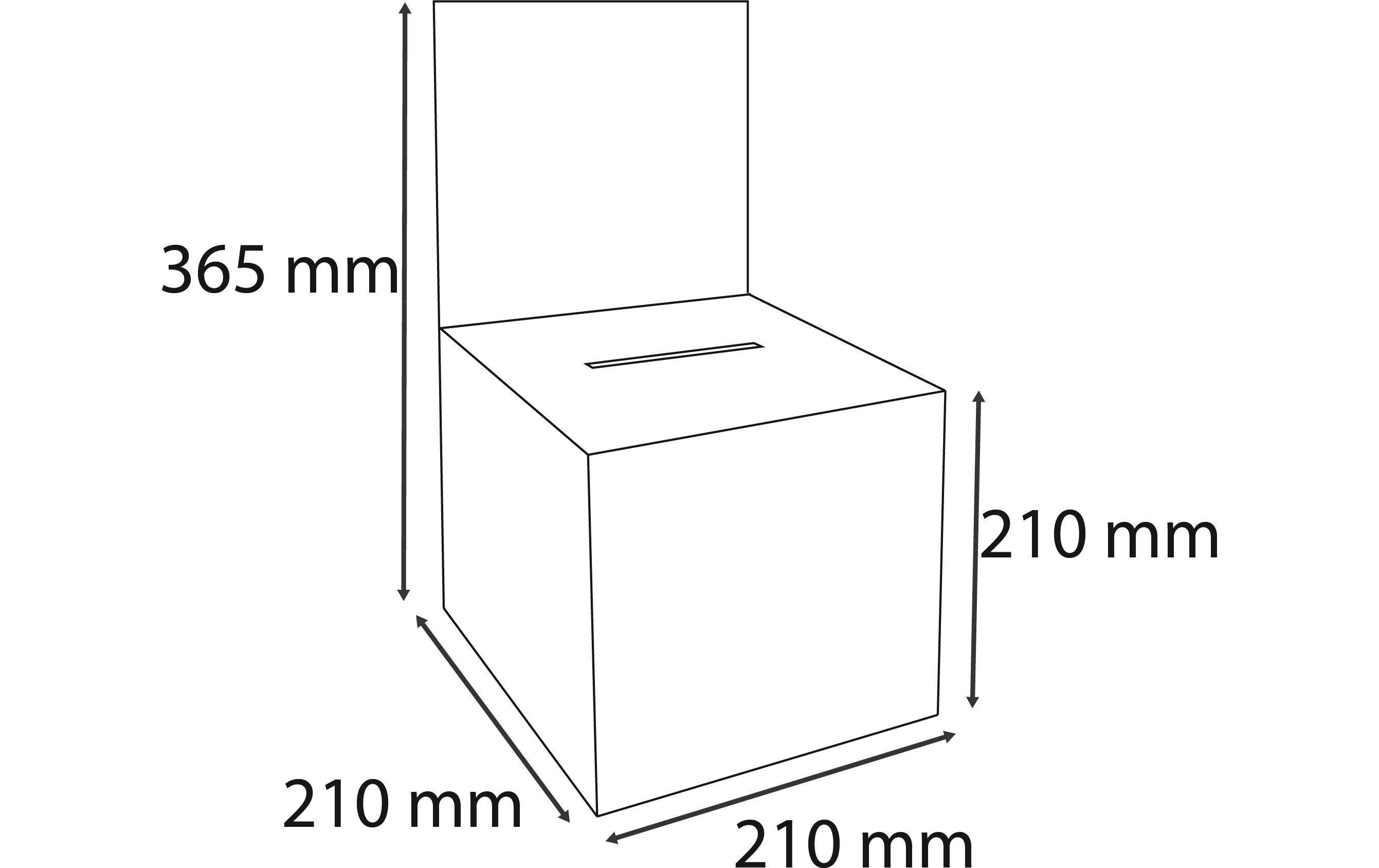 Exacompta Einwurfbox mit Kopfblende A5