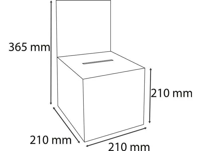 Exacompta Einwurfbox mit Kopfblende A5 Exacompta Einwurfbox mit Kopfblende A5