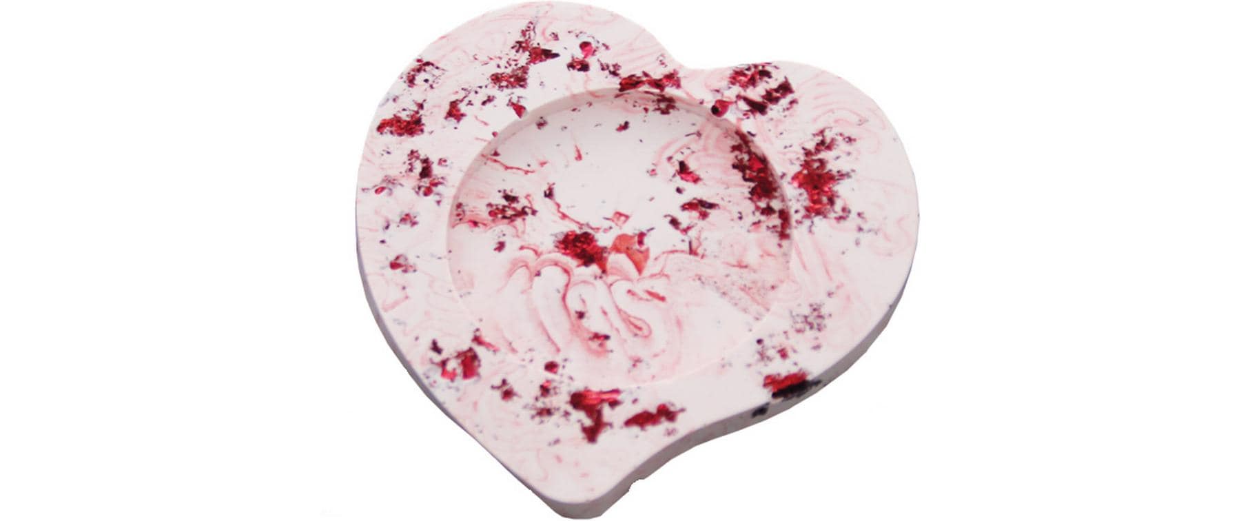 Jesmonite Giessform Untersetzer, Herz, 11.8 cm x 10.5 cm Jesmonite Giessform Untersetzer, Herz, 11.8 cm x 10.5 cm