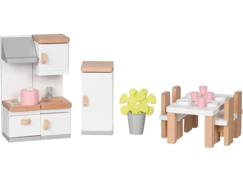 Goki Puppenhausmöbel Küchenausstattung 20-teilig Goki Puppenhausmöbel Küchenausstattung 20-teilig