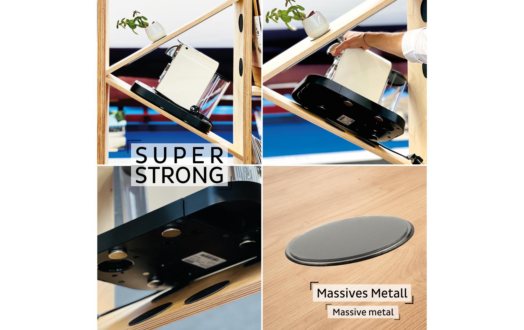 Silwy Metall-Pad Superstrong 1 Stück, Schwarz