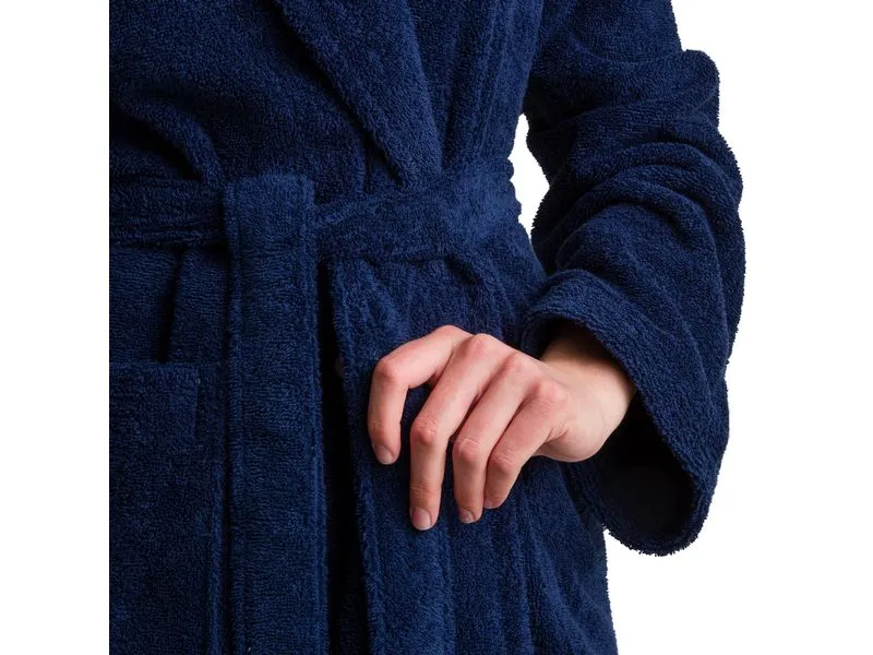 Möve Bademantel Superwuschel M, Blau