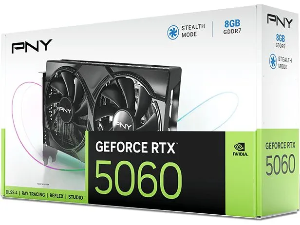 PNY GeForce RTX 5060 8 GB GDDR7 128 Bit Dual Fan PNY GeForce RTX 5060 8 GB GDDR7 128 Bit Dual Fan
