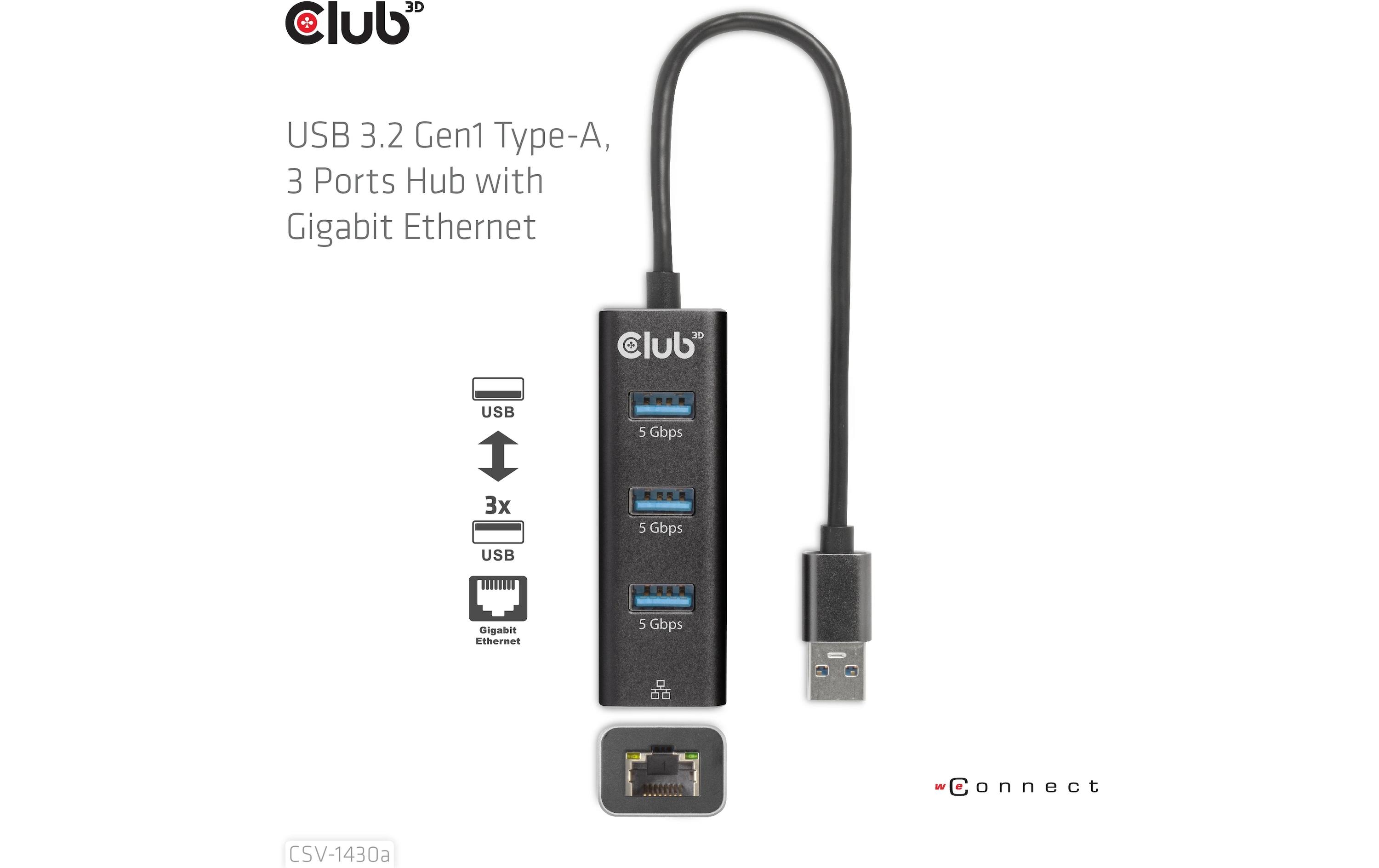 Club 3D USB-Hub CSV-1430a