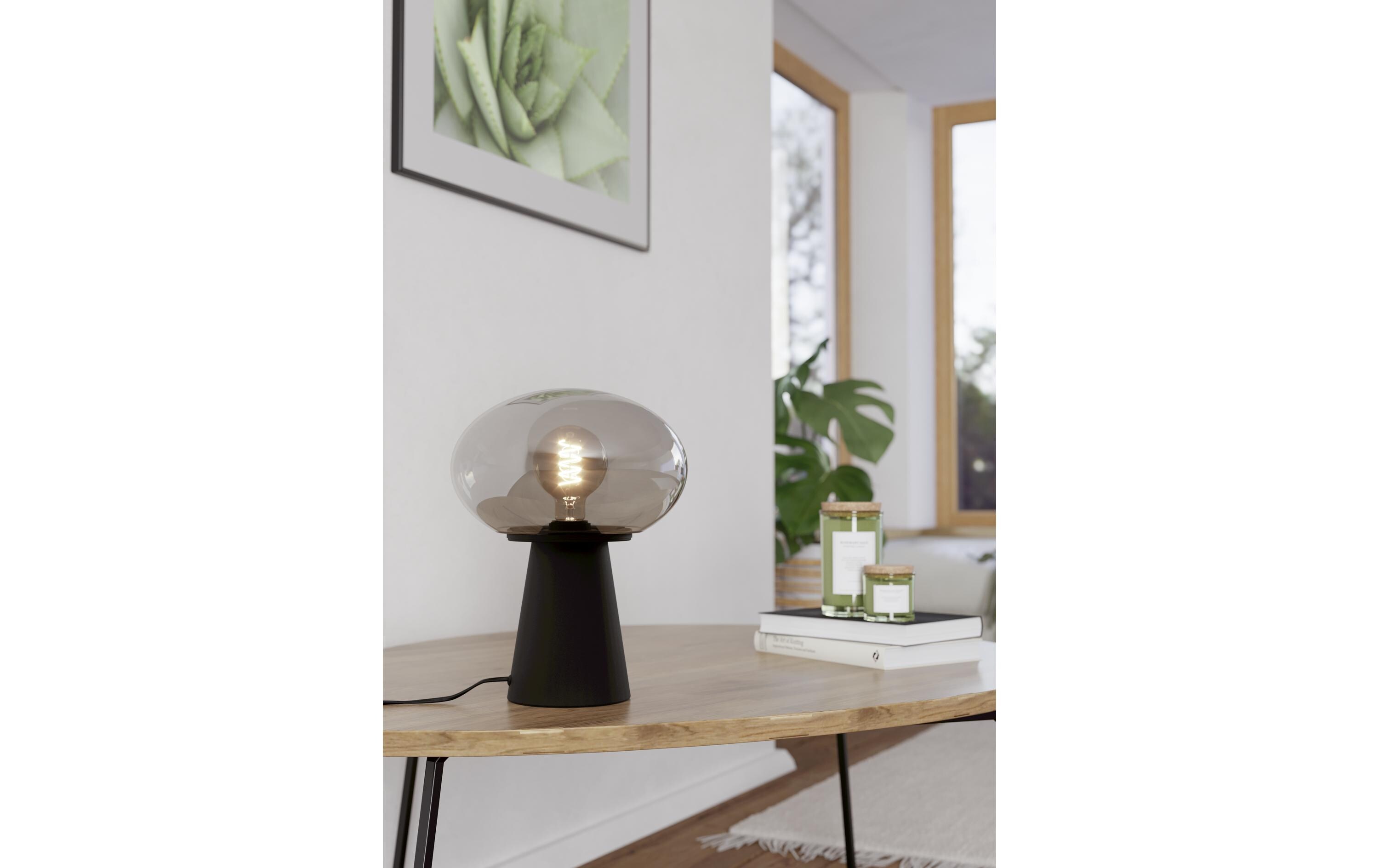 EGLO Leuchten Tischleuchte MADONNINA gross, schwarz exkl. E27 1x40W