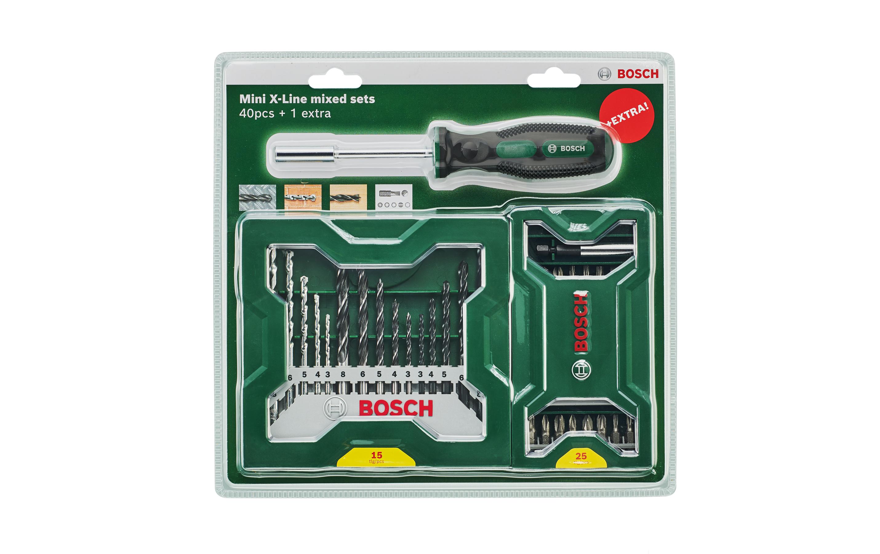 Bosch Bohrer-Set Mini X-Line, 25+15+1 Stück Bosch Bohrer-Set Mini X-Line, 25+15+1 Stück