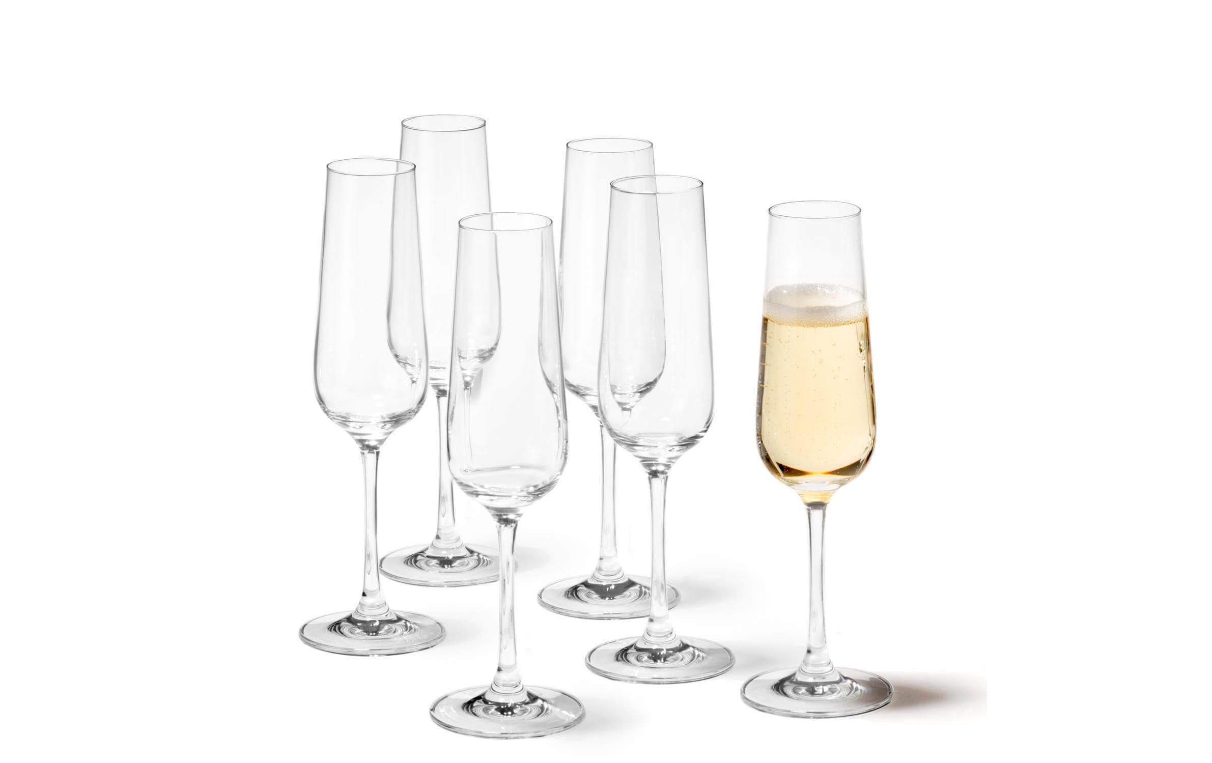 Leonardo Sektglas Tivoli 210 ml, 6 Stück, Transparent 