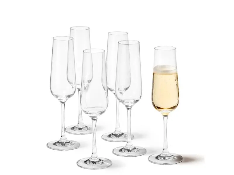 Leonardo Sektglas Tivoli 210 ml, 6 Stück, Transparent 