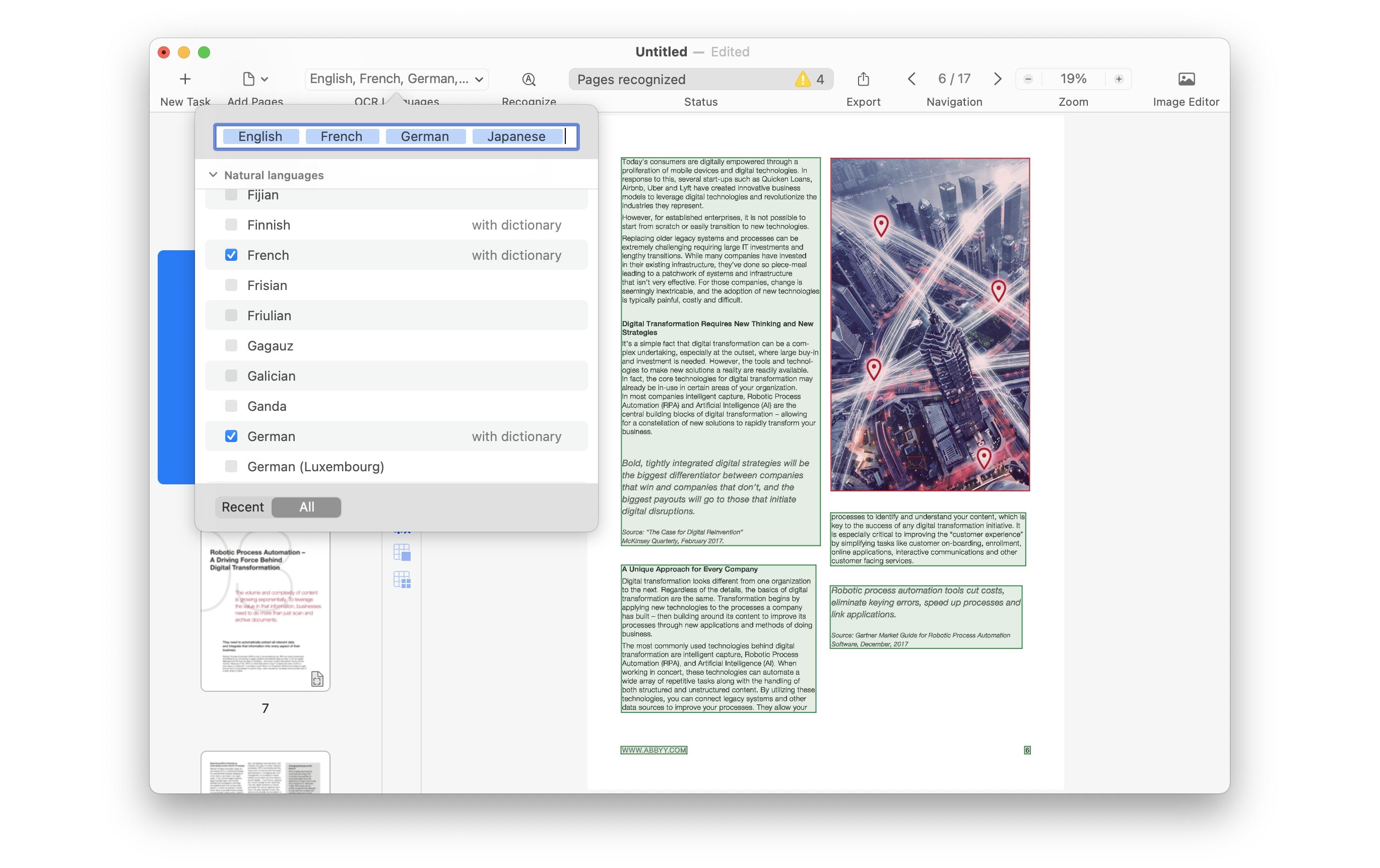 ABBYY FineReader PDF for MAC ESD, Subscription, Single User, 1yr
