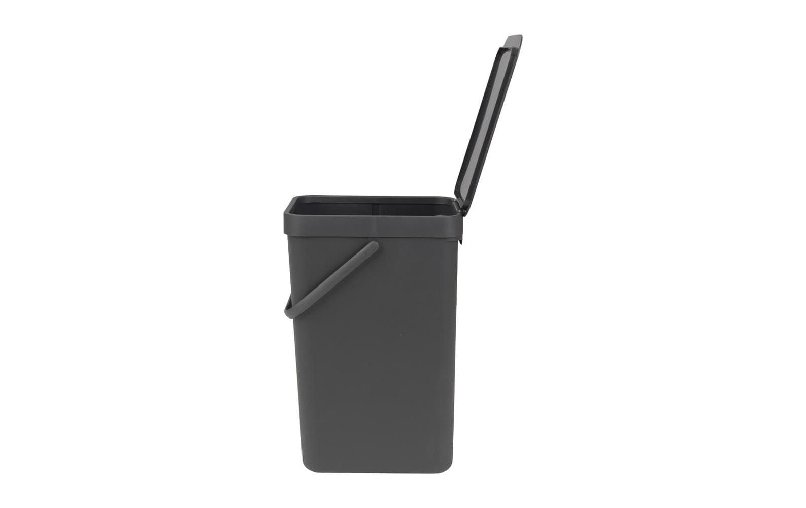 Brabantia Recyclingbehälter Sort & Go 16 l, Dunkelgrau