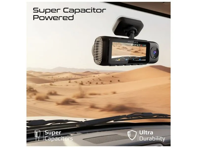 Promate Dashcam Rovex-S3 4K Ultra HD GPS WLAN Promate Dashcam Rovex-S3 4K Ultra HD GPS WLAN