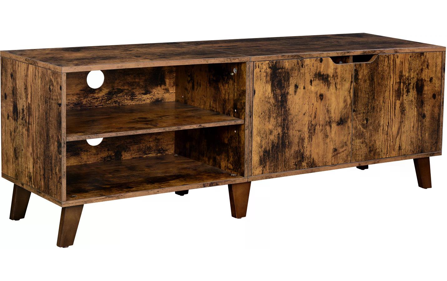 VASAGLE TV-Möbel mit 2 Ablagen 140 x 40 x 50 cm, Braun VASAGLE TV-Möbel mit 2 Ablagen 140 x 40 x 50 cm, Braun