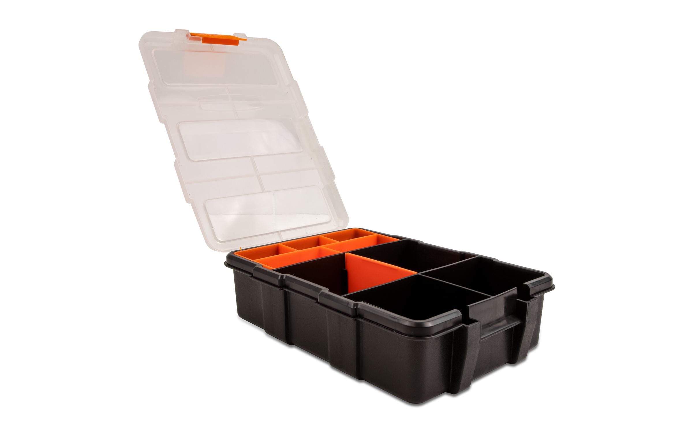 Delock Sortimentskasten Orange / Schwarz 11 Fächer Delock Sortimentskasten Orange / Schwarz 11 Fächer