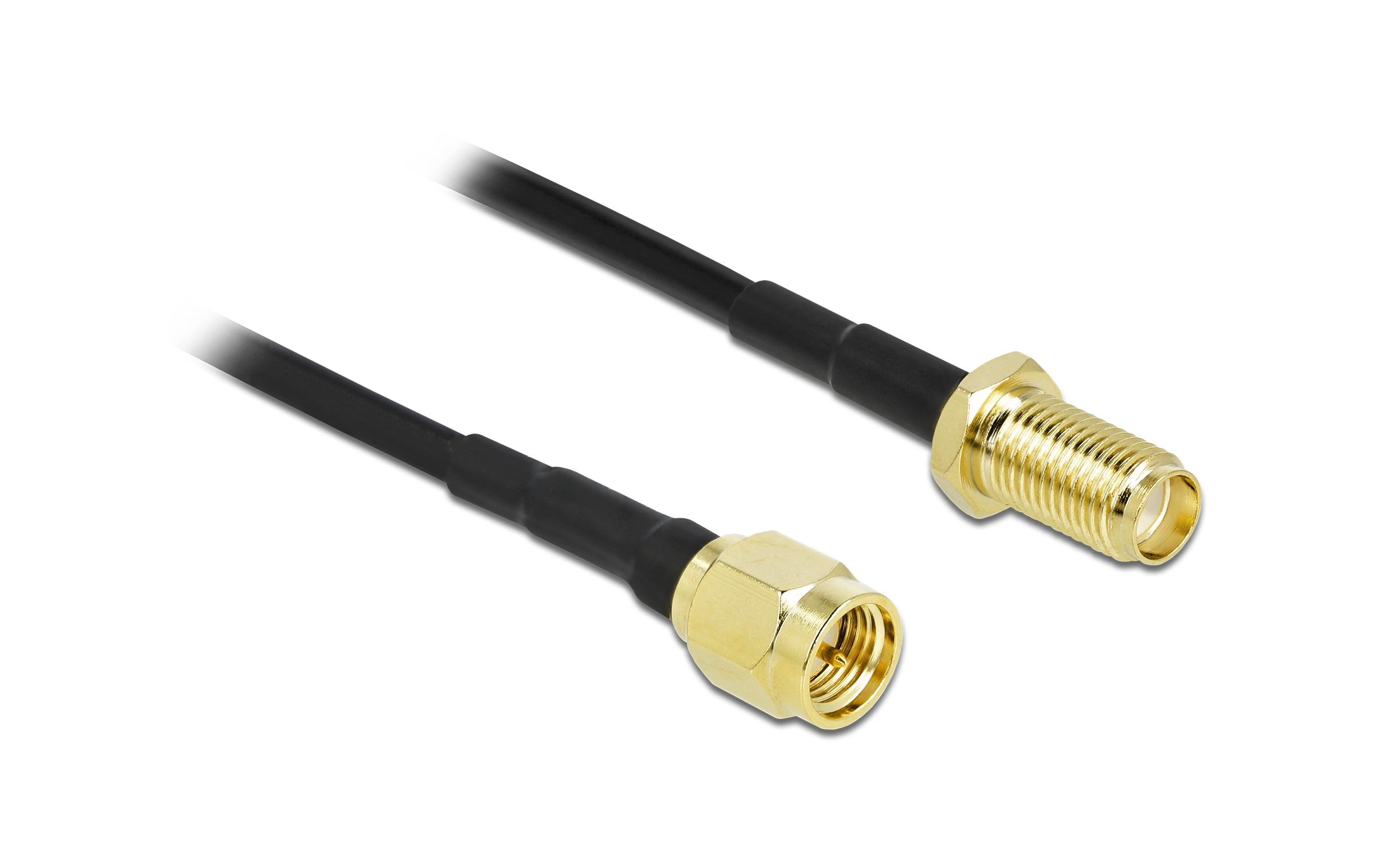 Delock Antennenkabel LTE/5G, CFD/LRM100 SMA zu SMA, 10 m Delock Antennenkabel LTE/5G, CFD/LRM100 SMA zu SMA, 10 m