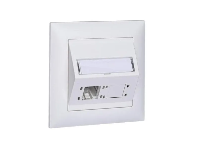 R&M Netzwerkdose EDIZIOdue 88 x 88, 2 Port leer weiss für Kat 6A R&M Netzwerkdose EDIZIOdue 88 x 88, 2 Port leer weiss für Kat 6A