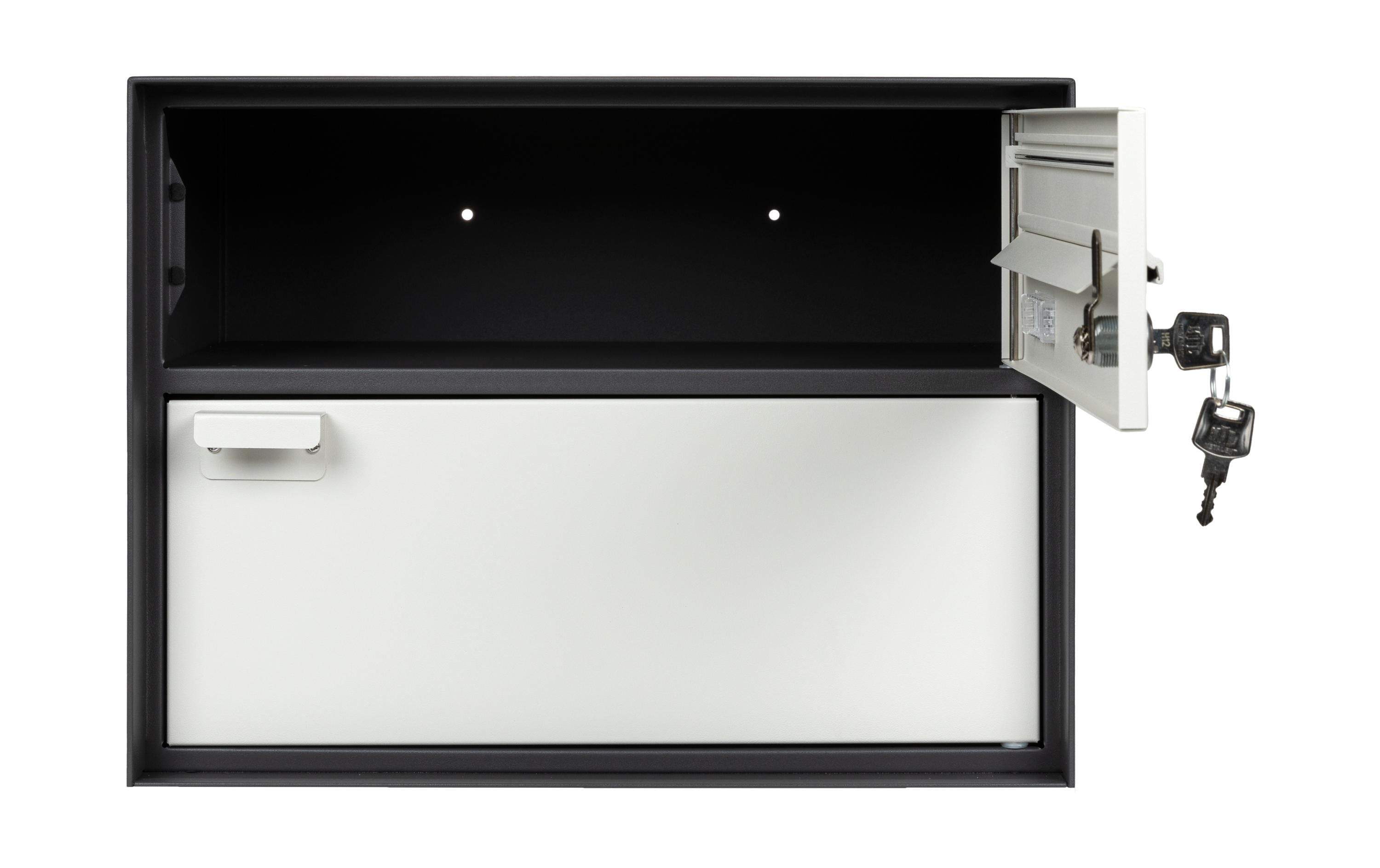 STRUCT Briefkasten Anthrazit/Hellgrau