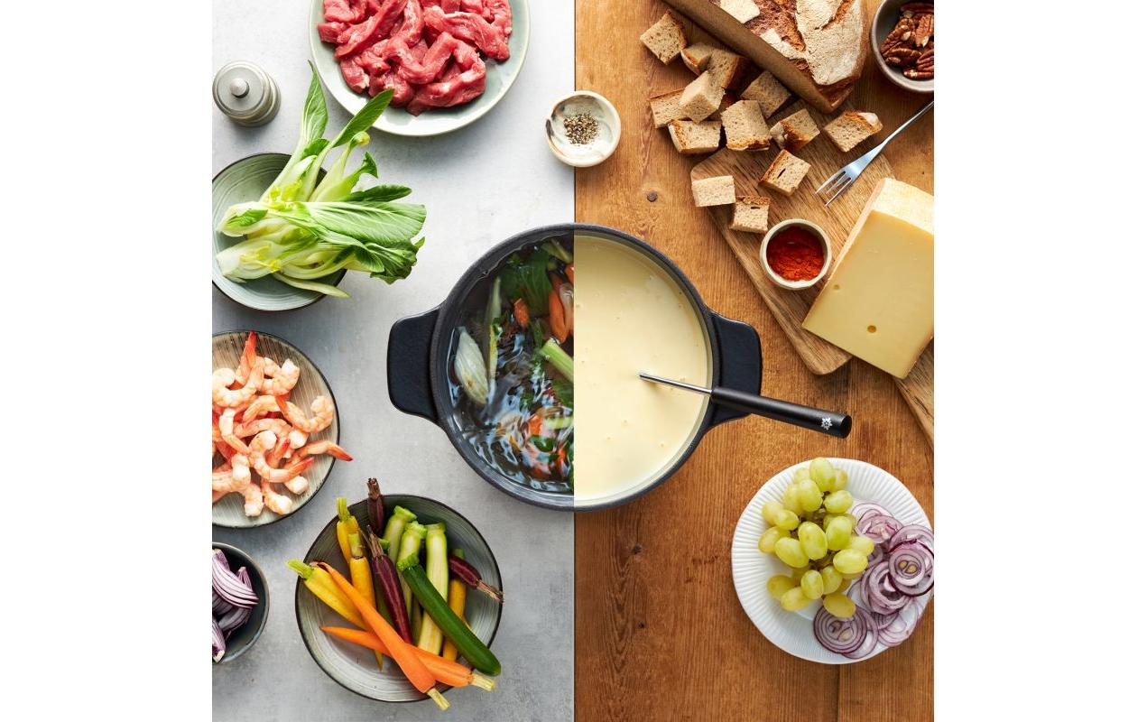 Kisag Fondue-Teleskopgabel 6 Personen, Schwarz